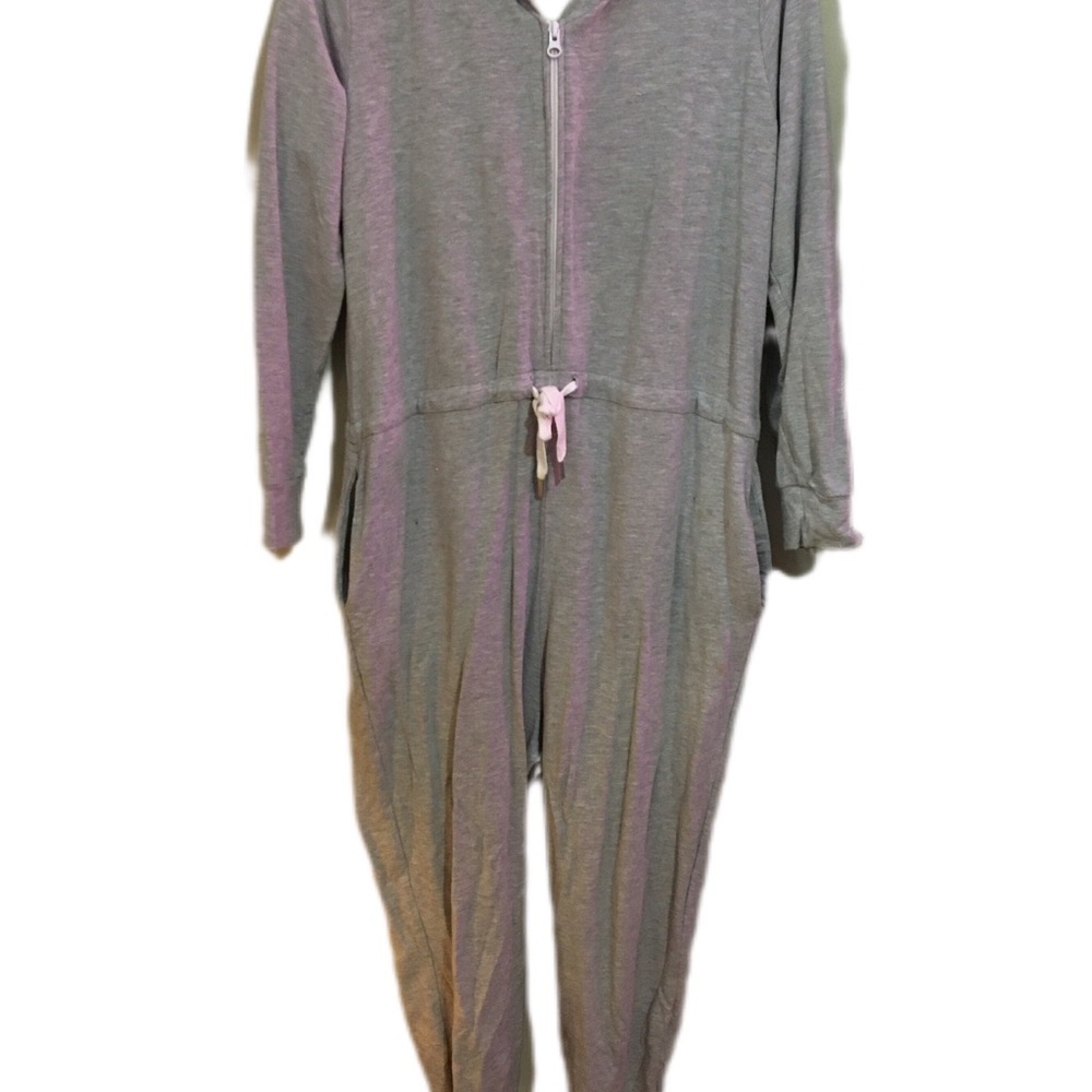 Cozy Gray Adult Romper